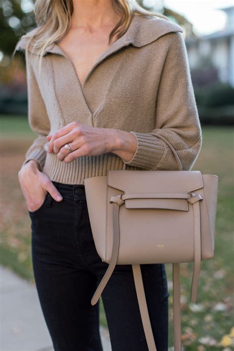 celine belt bag dark taupe|celine bag review.